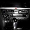 Car Tuning Carbon Fiber ABS Air conditioning Switch Adjustment Frame Cover Trim Accessories For Genesis G80 DH 2015-2020 LHD