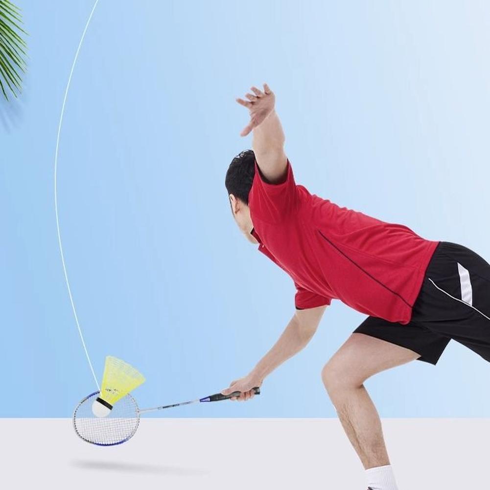Tragbarer Badminton-Trainer Badminton-Übungsroboter Selbstlern-Training Rückschlag-Badminton-Werkzeug Professionelle Federball-Zubehör