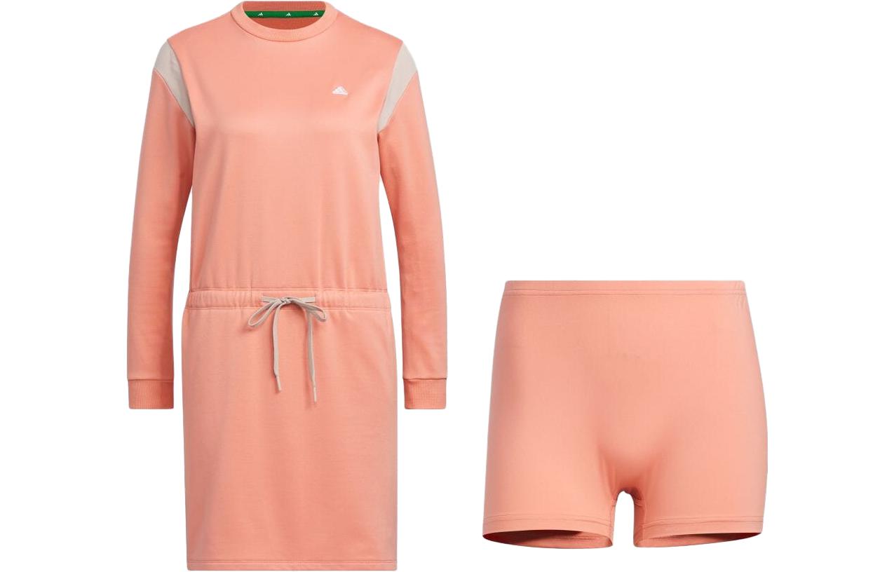 Adidas Two Piece Skirt Sets Women s Set Clay Crew Neck Moderate Short HY0874 M