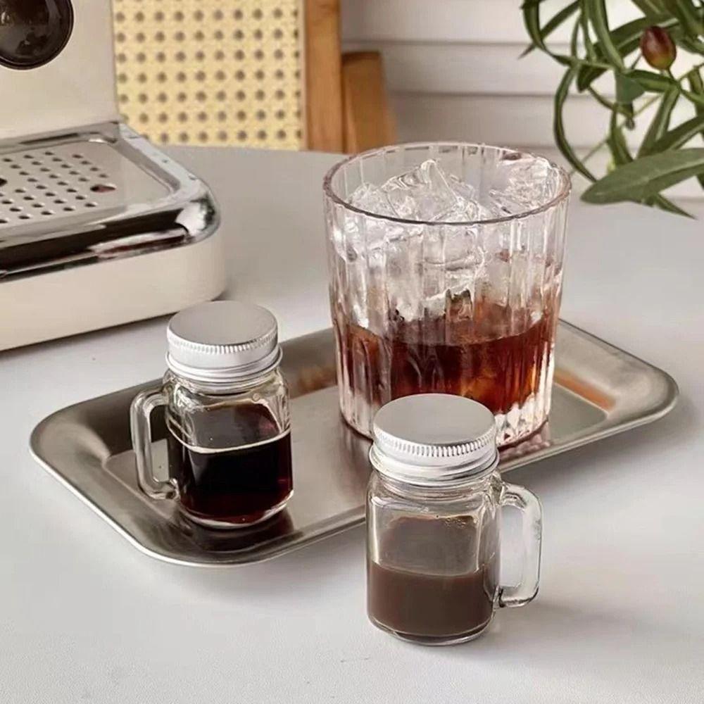 5Pcs 35ml Mini Mason Jar Portable Coffee Concentrate Bottle Storage Tank Sealed Glass Bottle  Coffee