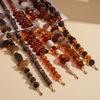 European and American Acrylic Beaded Irregular Geometric Round Sweater Chain Retro Ethnic Style Niche Necklace 