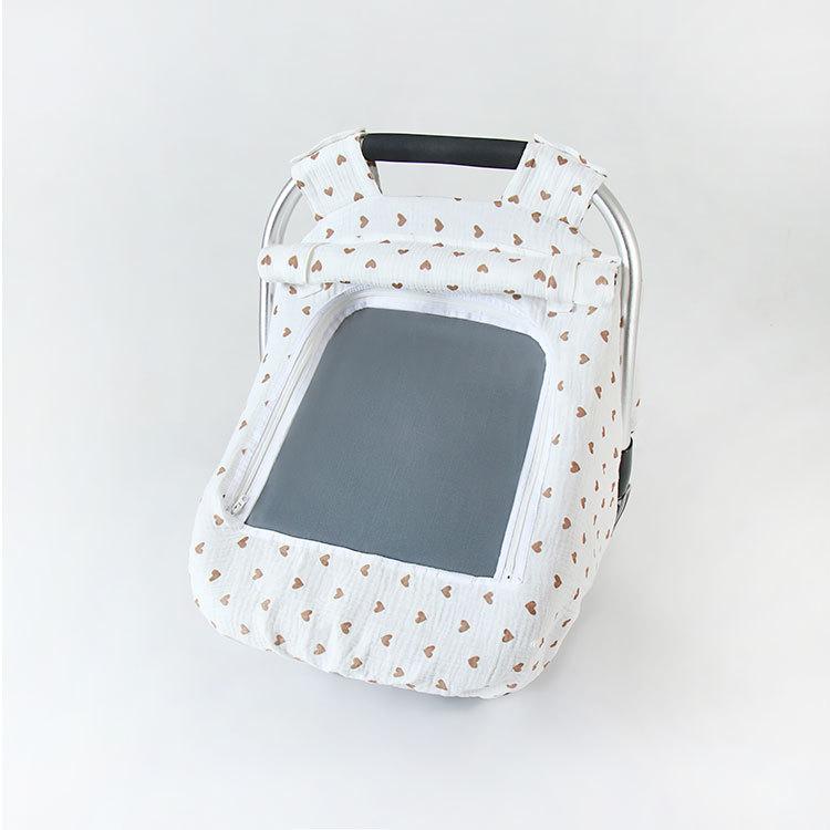 

Universal Baby Blue Dust Cover Cotton Gauze Protective Cover Baby Cart Windproof Mesh Mosquito Cover Window Type