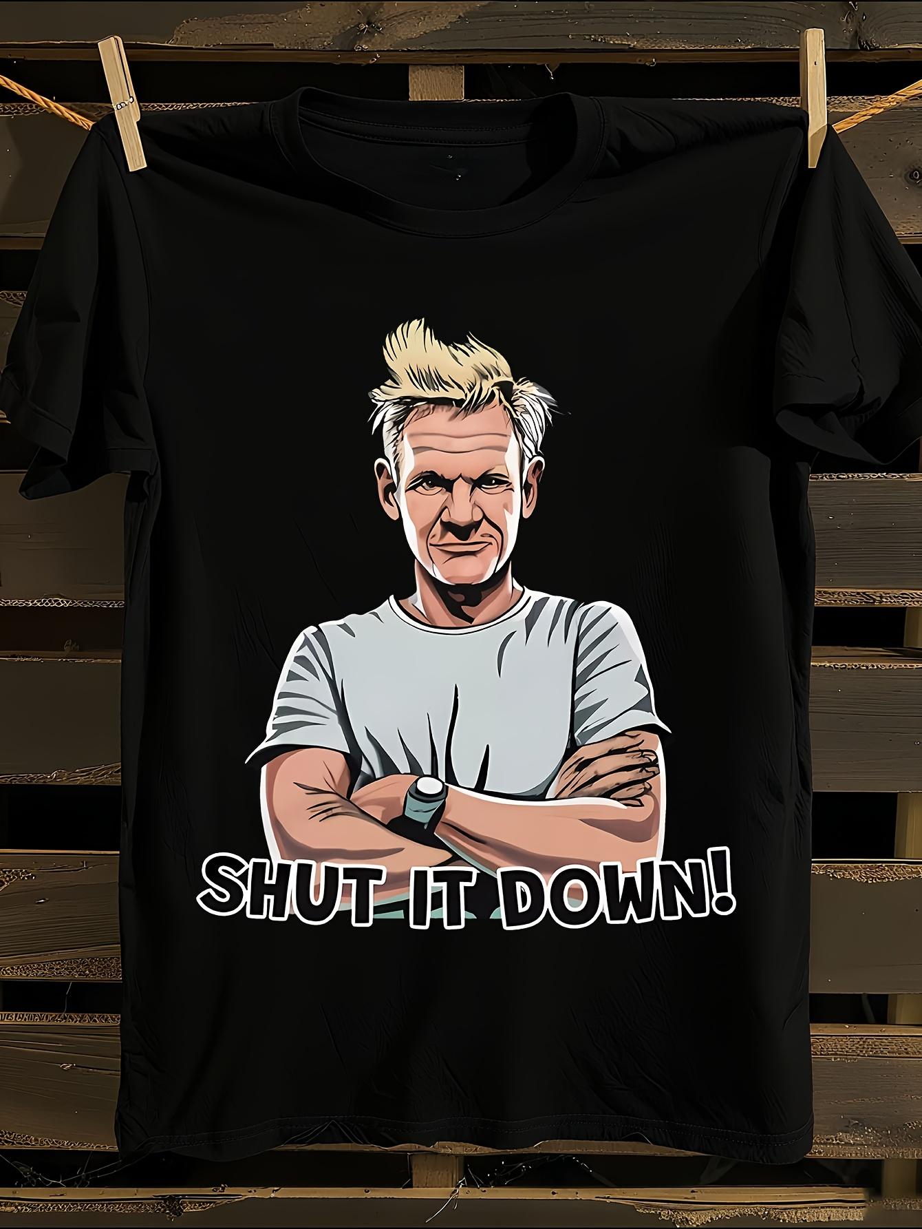 Gordon Ramsey Shut It Graphic T-shirt L