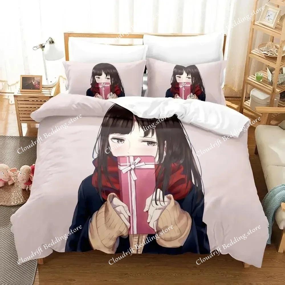 Girls Anime SHY Bedding Set Duvet Cover Bed Set Quilt Cover Pillowcase Comforter king Queen Size Boys Adult Bedding Set