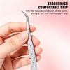 Stainless Steel Curved Stickers Tweezers High Precision Cartoon Lashes Extension Tweezer Anti-Static Eyelash Curler