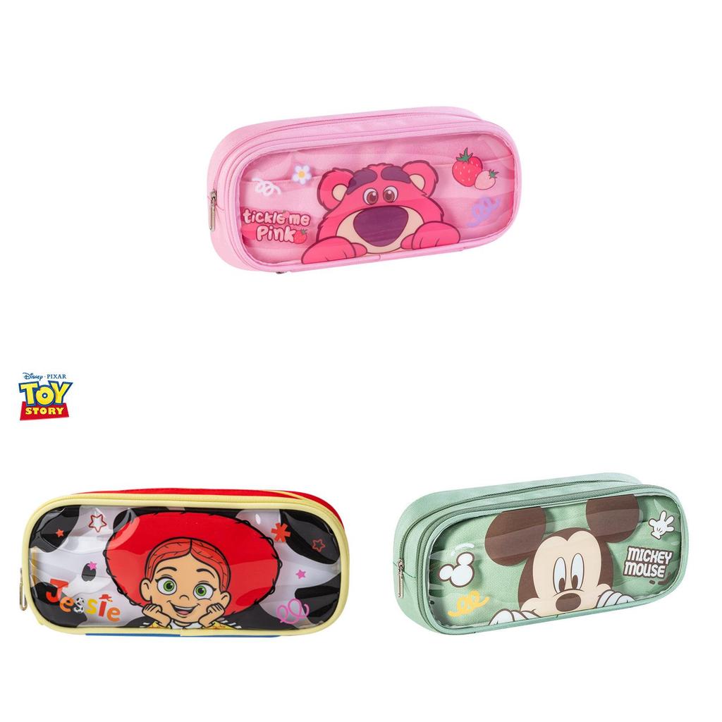 Astuccio Multi Scomparto Disney Toy Story Con Fronte Trasparente Per Cancelleria Bambini