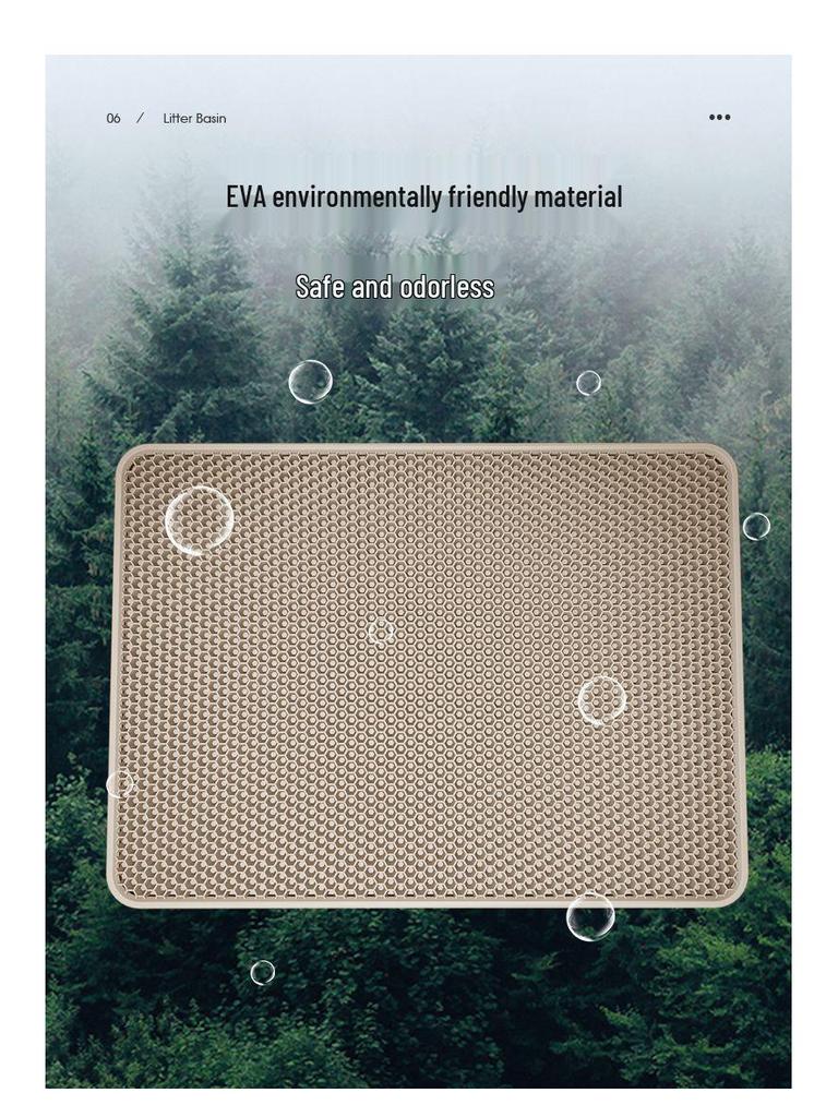Wodoodporna mata pod kuwetę dla kota i podkładka do spania z podwójnej warstwy EVA