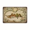 Plaque Métallique Vintage Moineau Colibri Art Mural Décoration de Cuisine Cadeau