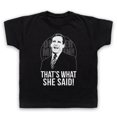 BIURO US NIEURZĘDOWY MICHAEL SCOTT TO CO ONA POWIEDZIAŁA DZIECI DZIECIĘCY T-shirt