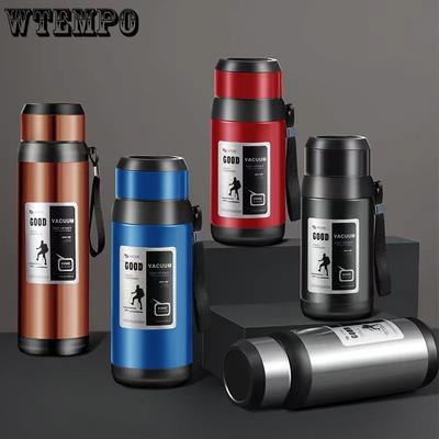 Intelligente Temperaturmessung Isolierbecher 1000ml Isolierflaschen Tragbarer Edelstahl-Thermosbecher Wasserflasche Büro-Thermosbecher