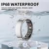 Unisex Waterproof Smart Fitness Ring: Heart Rate & Blood Oxygen Tracker, Multi-Mode Sport Accessory