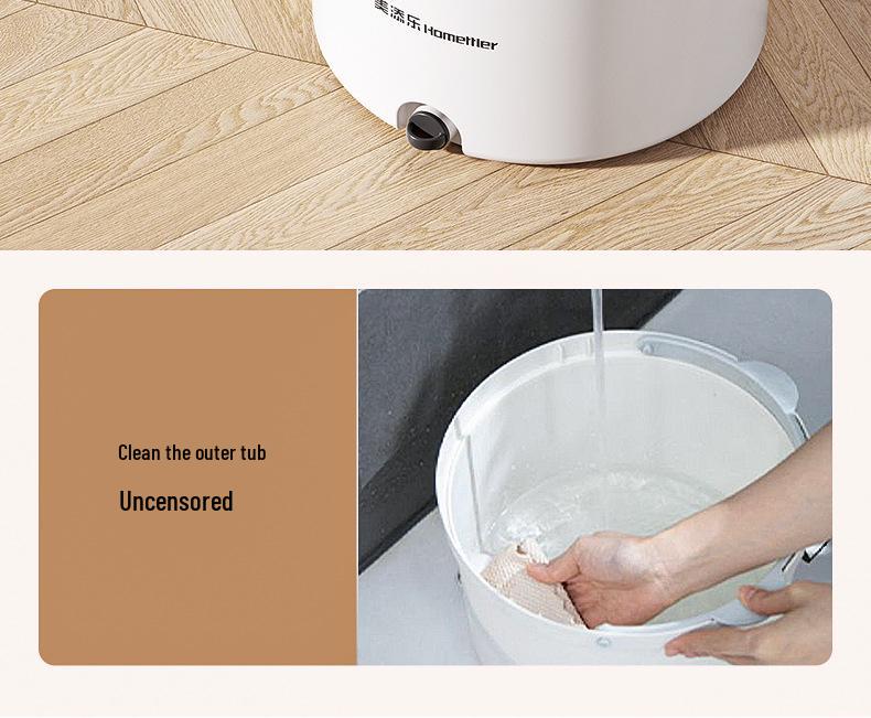 Meitianle Lazy Spin Mop with Clean/Dirty Water Separation - Ideal New Year Gift