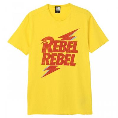 Amplified Unisex Adult Rebel Rebel David Bowie T-Shirt