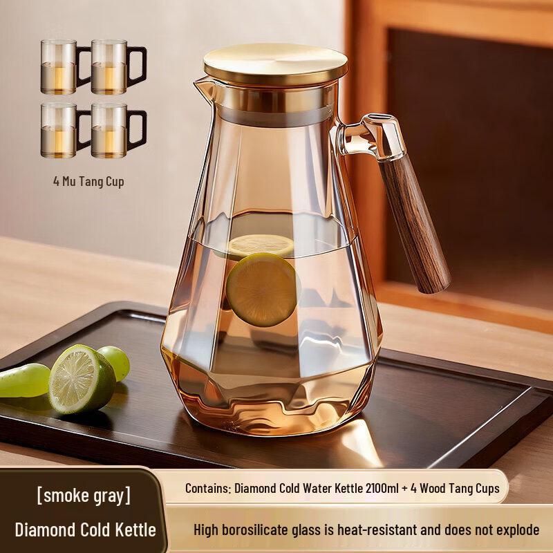 Qiwei Heat-Resistant Glass Water Pitcher