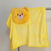 (APOSITV) Blanket, Plush Bear, Retractable Cushion, Large, Fluffy, Soft, 2-Way
