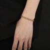18k Gold   Copper 4MM Rope Chain Bracelets for Men Women Lady Boy Wedding Party Gifts 20cm 8in