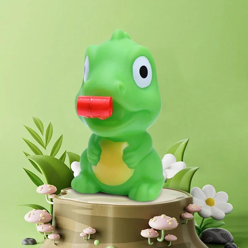 Creative Fidget Decompression Pinch Toy Frog Dinosaur Sticking Tongue Out Relieve Stress Children Fun Squeeze Interactive Toys
