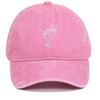 Coconut Tree Embroidered Washed Retro Duckbill Cap - Distressed Unisex Curved Brim Baseball Hat.