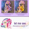 Genuine My Little Pony Beaded Keychain: Twilight Sparkle & Pinkie Pie Figurine Ornament