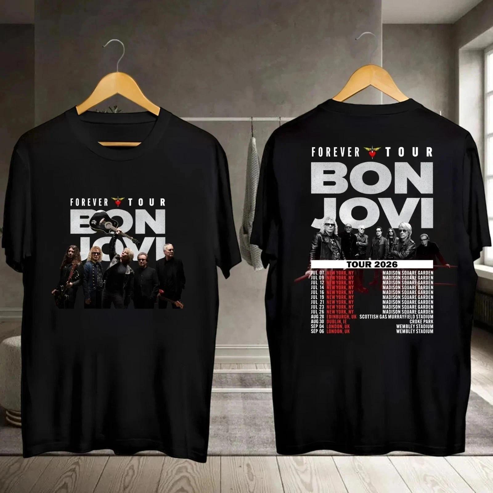 Bon Jovi 2026 Forever Tour T-shirt, Bon Jovi 2026 Concert S-5XL HL369 XXXXL