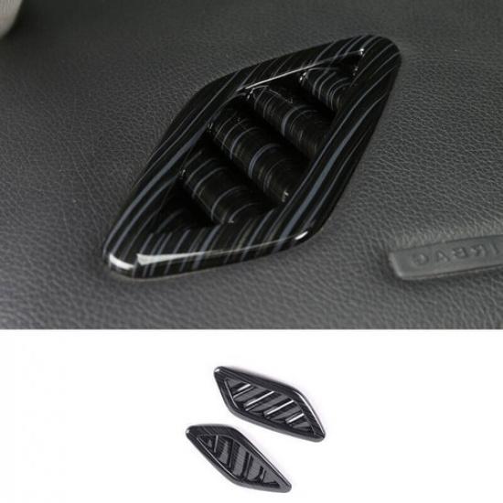 Bright Black Dashboard Side Vent Overlay Cover 2X For Benz GLA CLA ABS 2013-