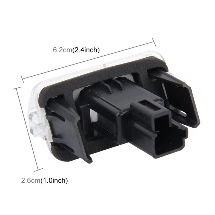2 PCS License Plate Light with 18  SMD-3528 Lamps for Toyota,2W 120LM,6000K, DC12V(White Light)
