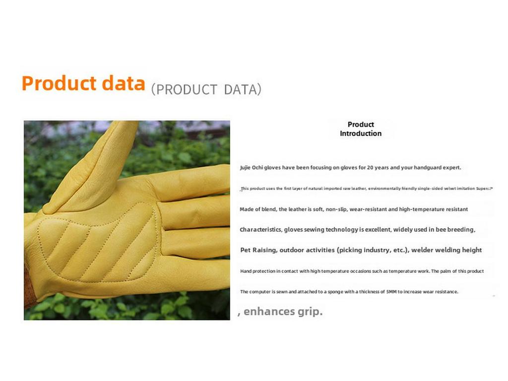 Dornensichere Garten- und Imkerhandschuhe aus Rindsleder – lang, langlebig, schützend