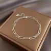 Sparkling Gypsophila Bracelet Two-Piece Women's Cold Wind Advanced Niche Design Stacked Double Bracelet Jewelry