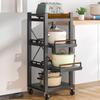 Beifu Adjustable 4-Tier Kitchen Pot Storage Rack