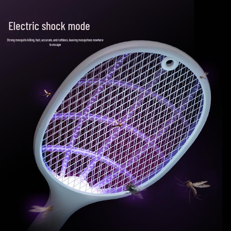 Rechargeable 2-in-1 Electric Mosquito Swatter & Killer Lamp with USB Charging