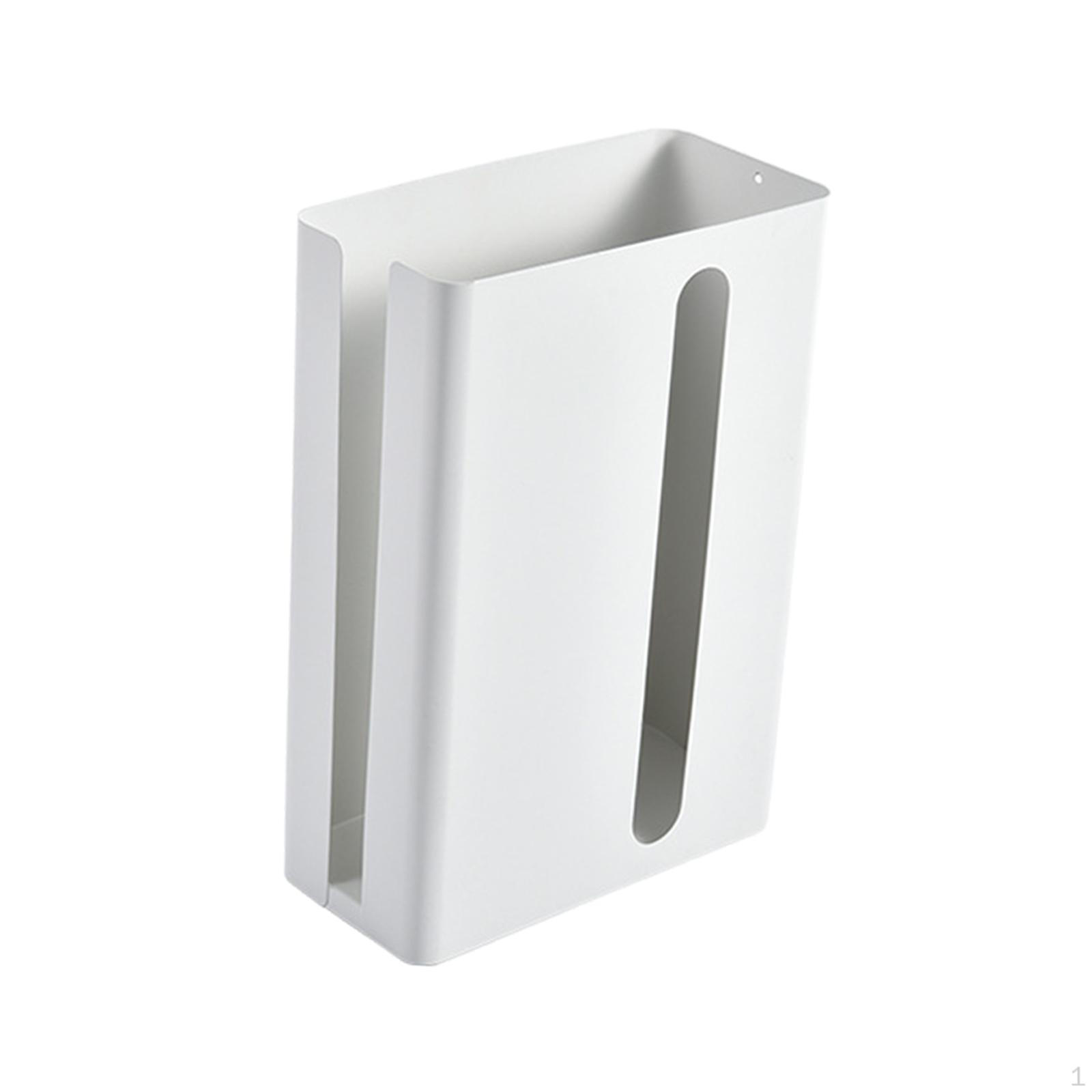 

Магнитный всасывающий держатель пластикового пакета большой емкости для кухни, туалета, офиса белый