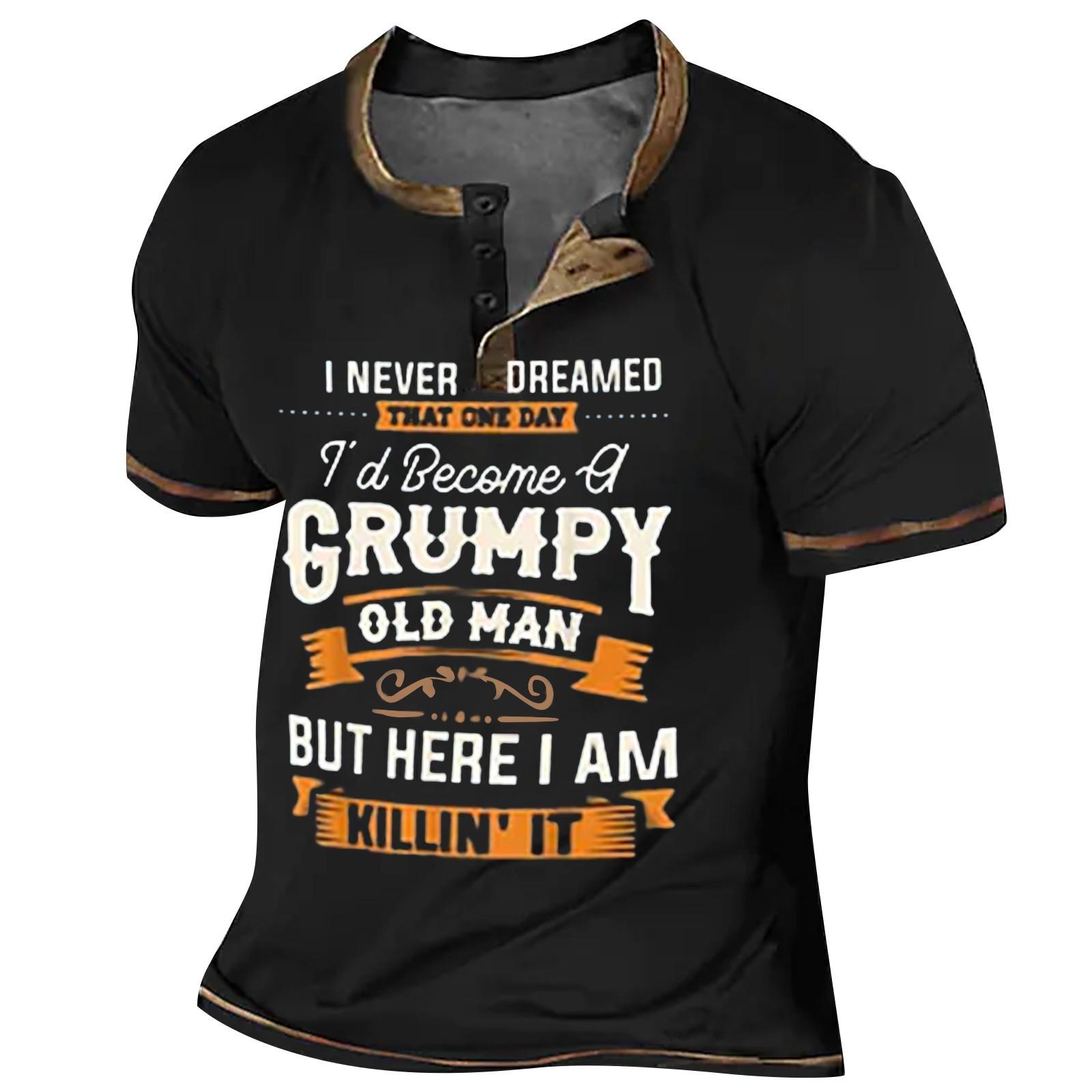 

Муж. Футболка Футболки Графика Текст Черный Военный стиль Зеленый Бассейн Темно-серый 3D-печать Уличный стиль С короткими рукавами На пуговицах С принтом Одежда Классический L чёрный