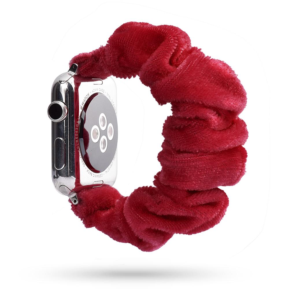 Scrunchie Strap for apple watch band 44mm 40mm 45mm 41mm 38mm 42mm 49mm correa bracelet iwatch series 4 5 6 3 SE 7 8 9 ultra 2