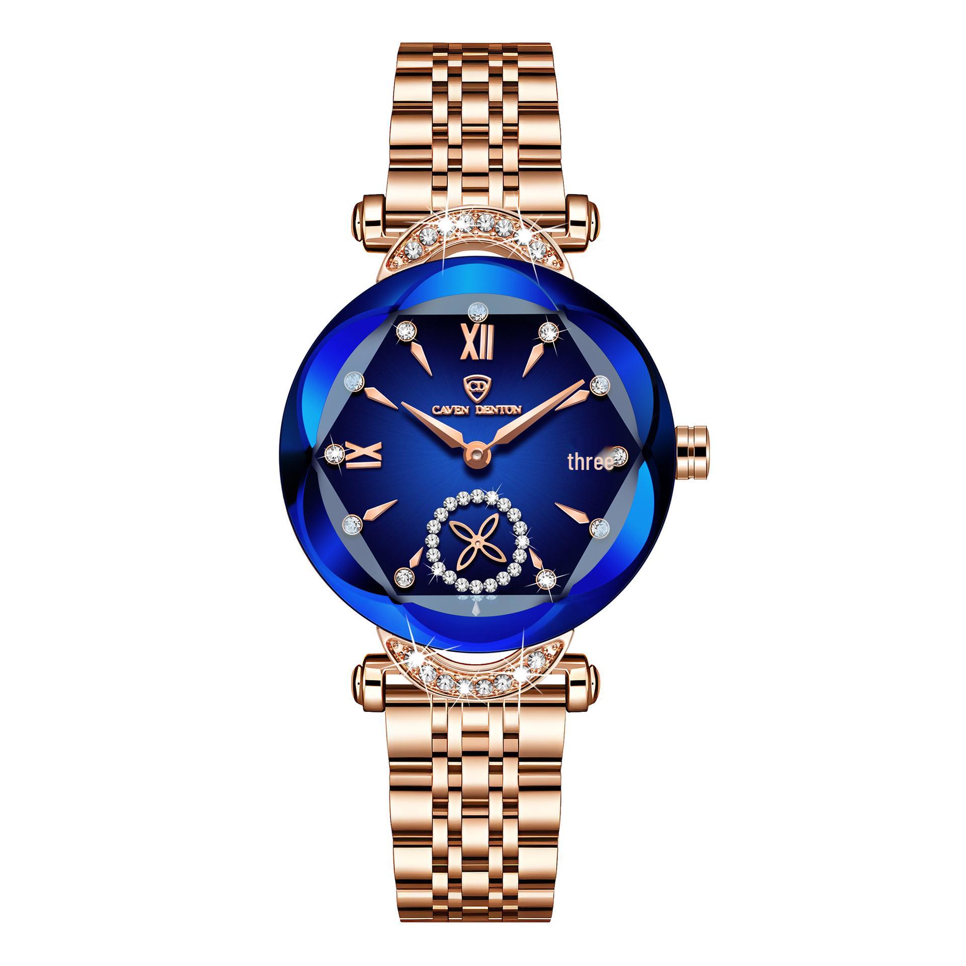 

Женские модные водонепроницаемые кварцевые часы из нержавеющей стали - Хит продаж