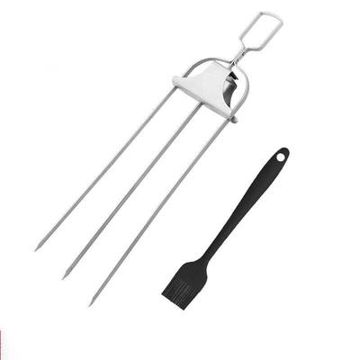 Wutuo Edelstahl Grillgabel & Ölpinsel Set