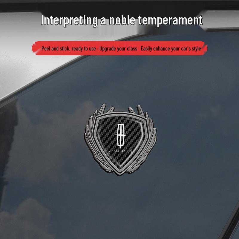 Lincoln Adventure MKC Aviator MKT Body Side Window Metal Badge Logo Sticker