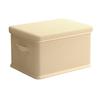 Faltbare gestreifte Aufbewahrungsbox mit Deckel für Kleidung und Socken
