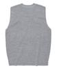 Aott Unisex Top Stitch Crew Neck Knit Vest Gray