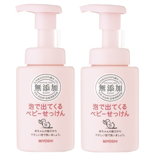 

[Set] Miyoshi Soap Additive-Free Foaming Baby Soap, Pump, 250ml, Set of 2
