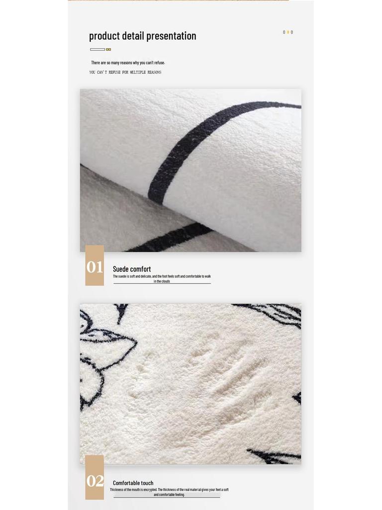 Stylish Faux Cashmere Dirt-Resistant Bedside Blanket: Absorbent, Non-Slip, Easy Care.