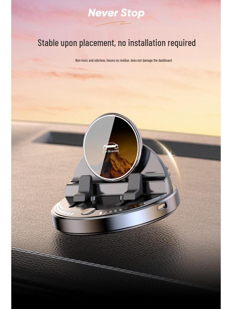 2025 Anti-Shake Wireless Car Phone Holder for Dashboard Navigation