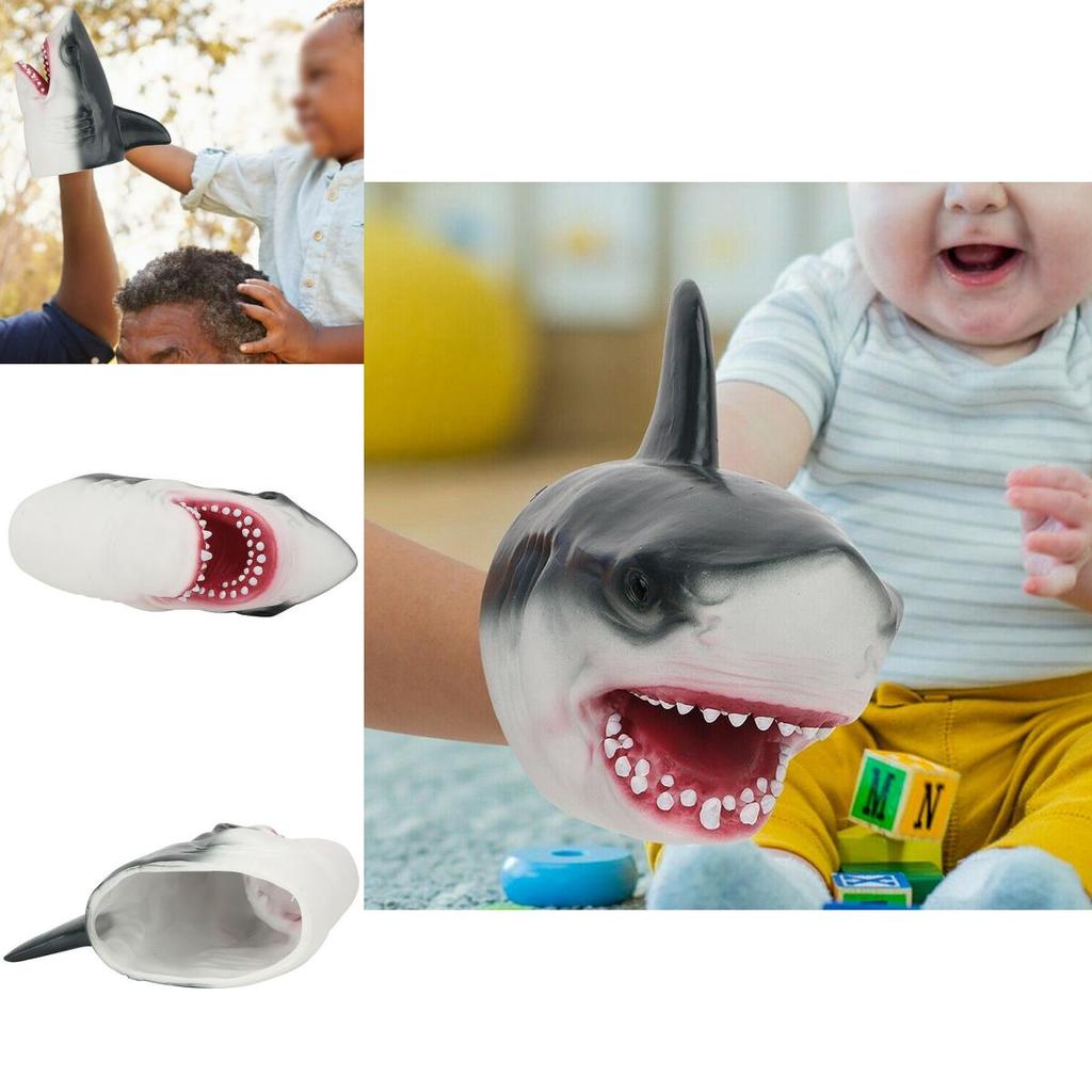 Premium Shark Head Hand Puppet Plush Toy For Kids Safe And Educational Fun