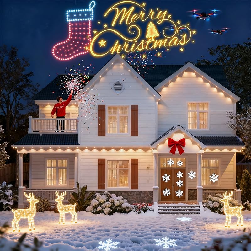 RGB Permanent Outdoor Lights for House (24V, 33Ft (20 LED))