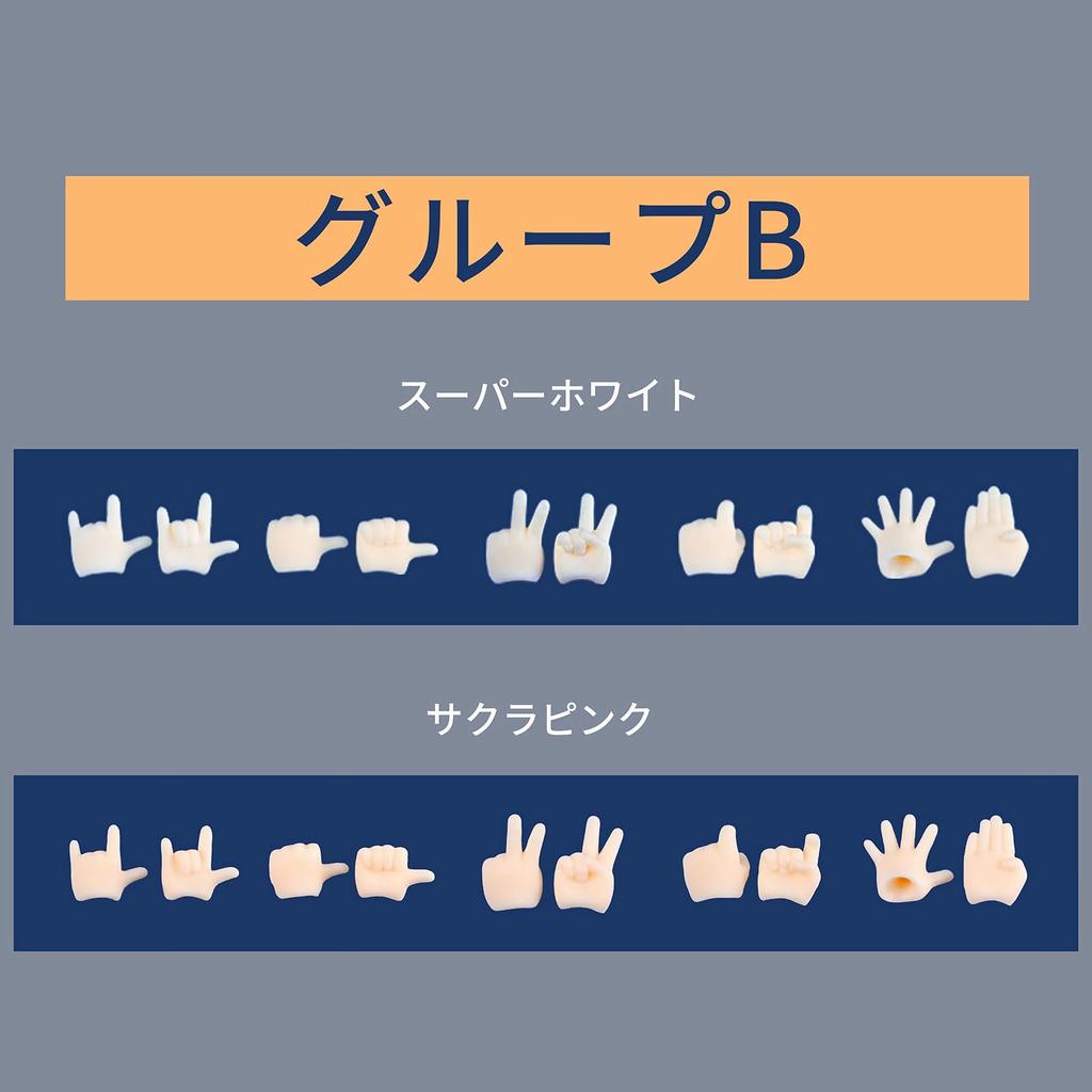 YMY ob11 Doll Body Replacement Hand Group Sakura Pink (5 Pairs)