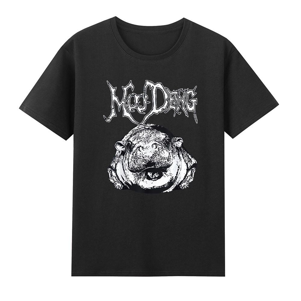 Funny Hippo Metal Style Design TShirt S