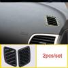 Carbon Fiber Dashboard L&R Air Outlet Vents For Mitsubishi Eclipse Cross 18-