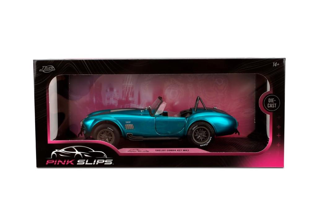 Kyosho Jada Toys PINK SLIP Series Shelby Cobra 427 MK2 Blue Metallic Finished Model JADA36467 1/18