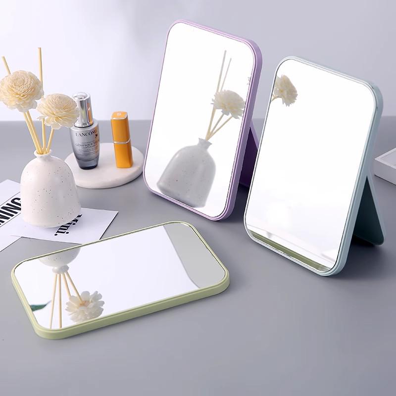 Hochauflösender Faltbarer Tisch-Make-up-Spiegel – Einseitiger Quadratischer Kosmetikspiegel