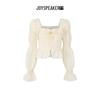 JOY SPEAKER Women's Square Neck Long Sleeve Shirt