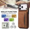 Leather Multi Wallet Cards Holder Phone Case for IPhone 17 Air 16E 16 Pro Max 15 Plus 14 13 12 Mini 11 XR X XS Protective Cover
